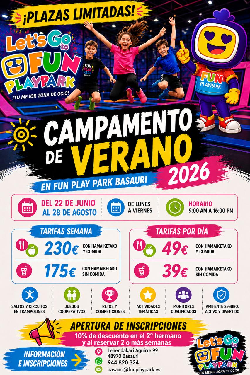 Campamento de verano Fun Play Park Basauri